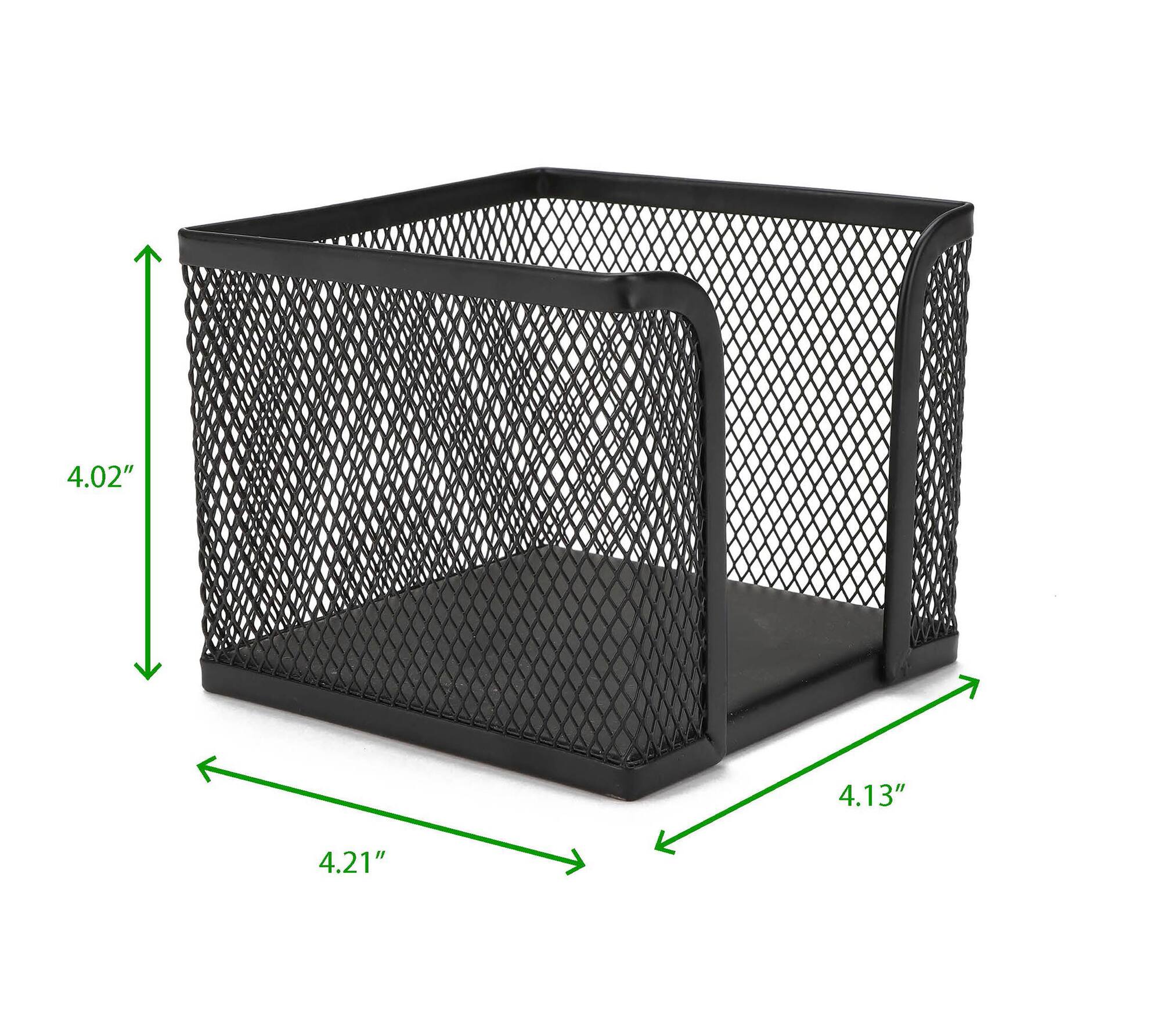 Mind Reader Black 2-Pack Metal Mesh Memo Pad Holder